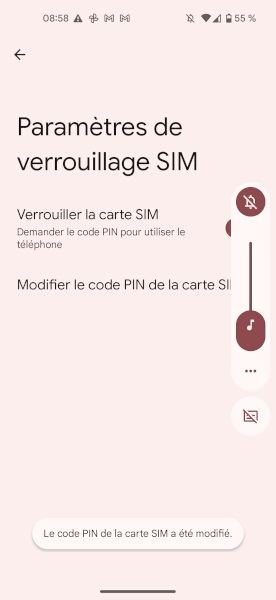 Changer le code PIN sur le Google Pixel 5a